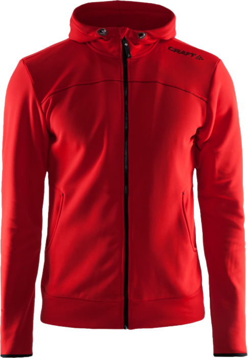 Craft - Leisure Full Zip Hood Men - Rosso
