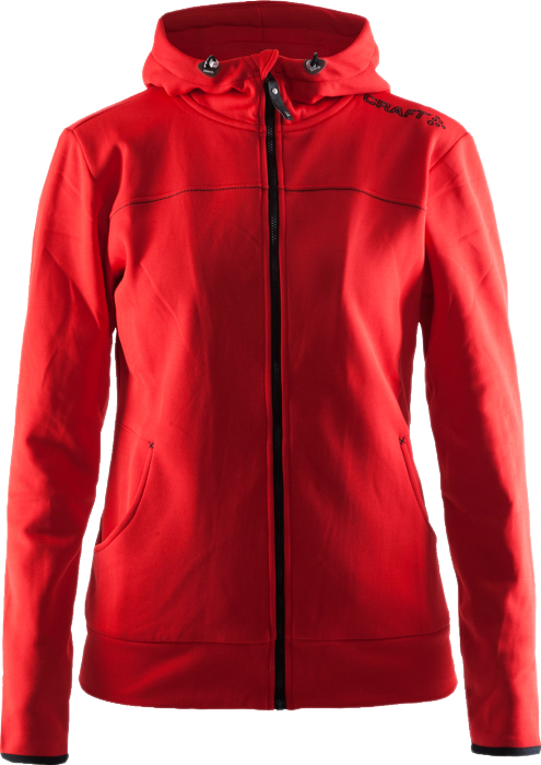 Craft - Leisure Full Zip Hood Women - Vermelho