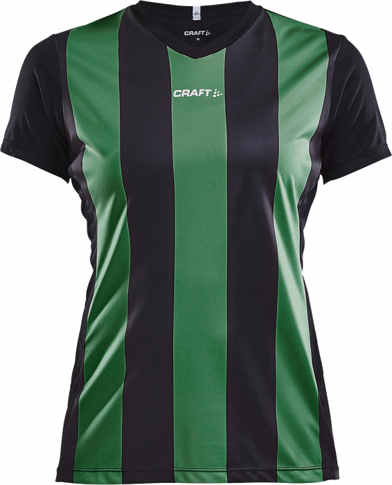 Craft - Progress Jersey Stripe Woman - Black & green