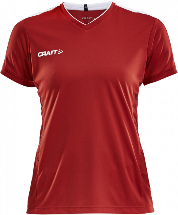 Craft - Progress Training Tee Woman - Rouge & blanc