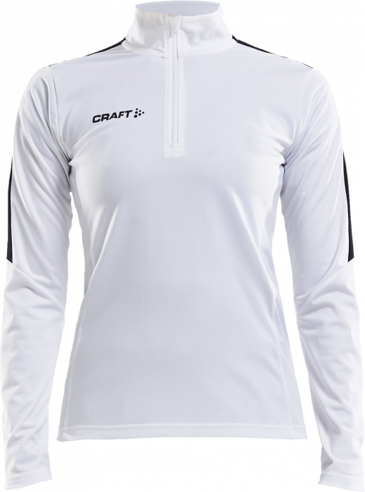 Craft - Progress Halfzip Women - Vit & svart