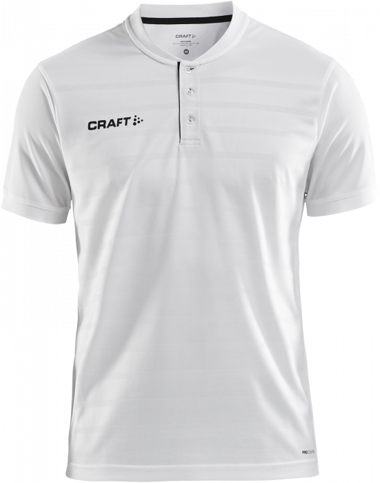 Craft - Pro Control Button Jersey - Hvid & sort