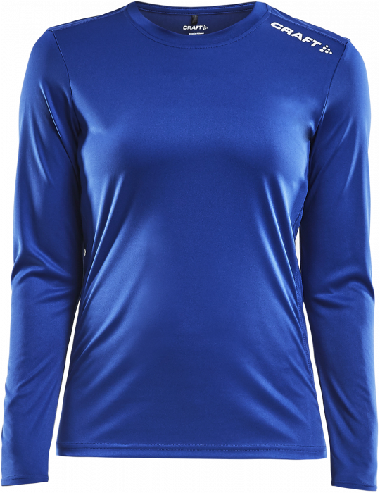 Craft - Rush Ls Tee Women - Royal Blue & vit