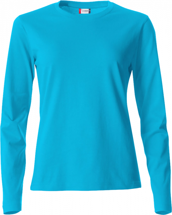 Clique - Basic-T L/s Ladies - Turquesa