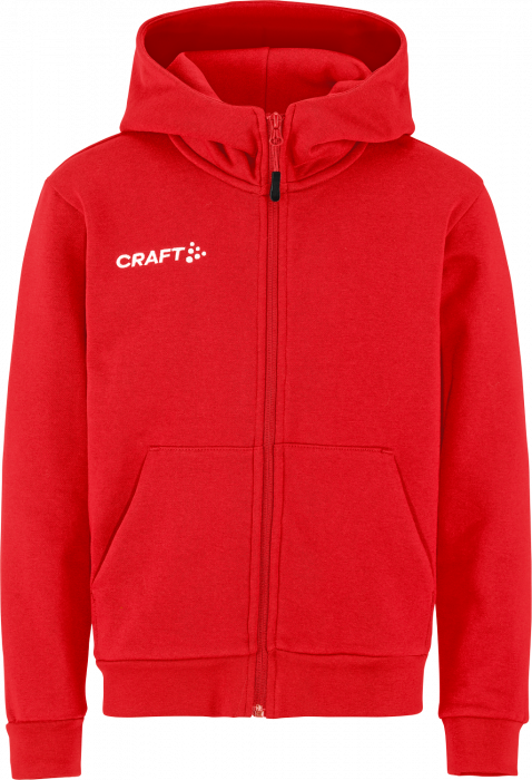 Craft - Community 2.0 Logo Fz Hoodie Jr - Rot