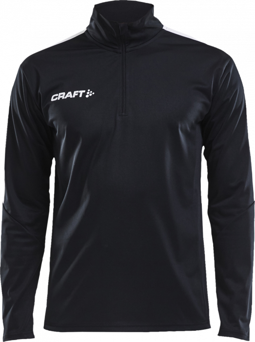 Craft - Progress Halfzip Junior - Nero & bianco