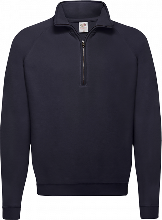 Fruit of the loom - Classic Zip Neck Sweat - Deep Navy