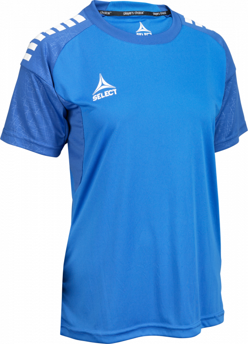 Select - Spain V25 Player Shirt S/s Women - Blauw & wit